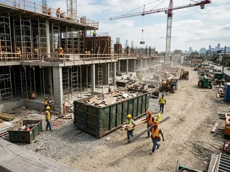 commercial-construction-site-w-002 — frequently asked questions, Low Cost Construction Dumpster Rental in Pleasant Hills, MD